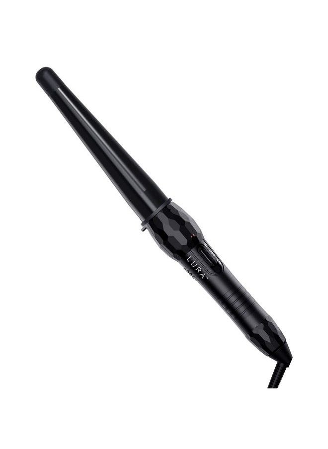 LURA - Ceramic Tourmaline Coating Curling Wand 3/41 1/4 Inch Barrel Hair Curler With 2 Heat Setting (320/410℉) Suitable For All Hair Types - Image 1