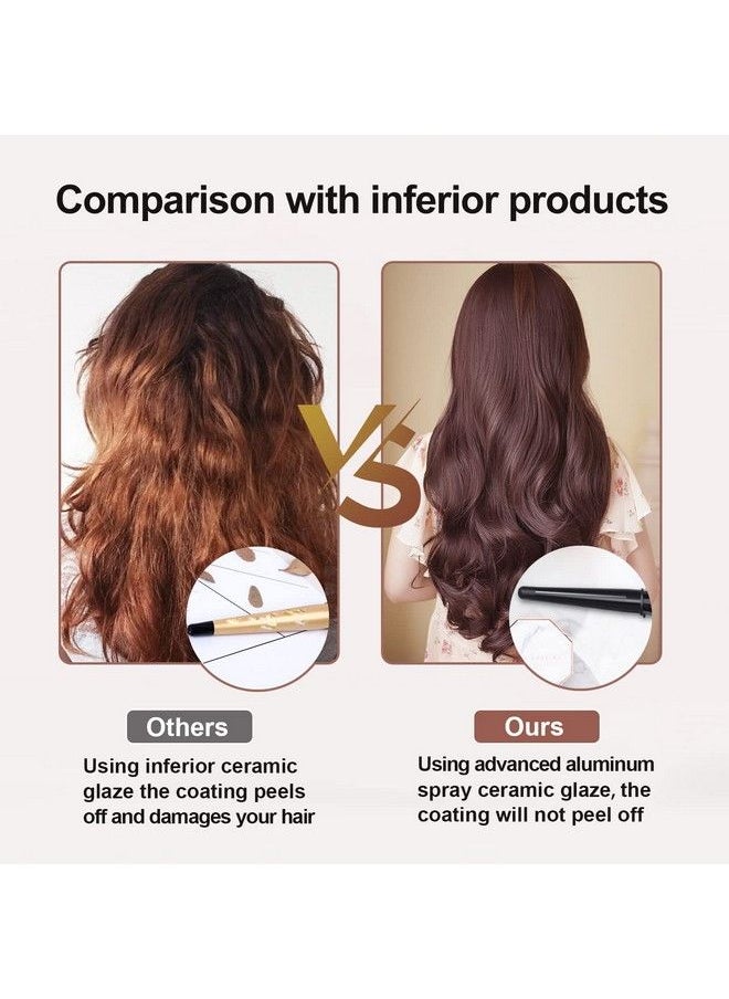 LURA - Ceramic Tourmaline Coating Curling Wand 3/41 1/4 Inch Barrel Hair Curler With 2 Heat Setting (320/410℉) Suitable For All Hair Types - Image 1