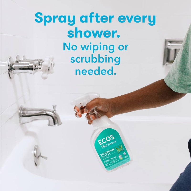 ECOS , Earth Friendly Products Shower Cleaner with Tea Tree Oil, 22 Fl Oz (Pack of 2) - Image 3