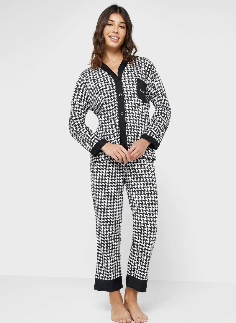 Ginger Printed Pyjama Set