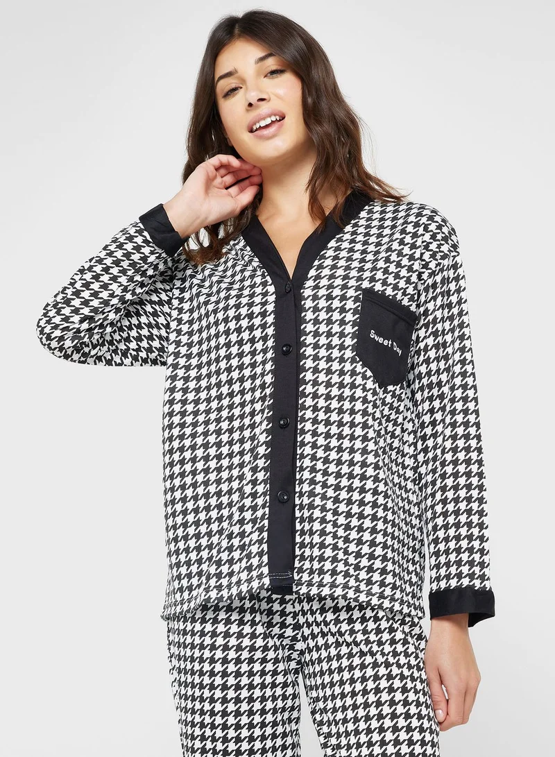 Ginger Printed Pyjama Set