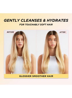 Gisou Gisou Honey Infused Hair Wash, Hydrates and Cleanses for Softer and Stronger Hair, Nourishes and Helps with Preventing Breakage and Frizz Control, 11.1 oz  - Image 2