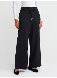 71546 Elastic Waist Wide Leg Trousers-Black - pzsku/Z7A3472A6B5F3AF04B96EZ/45/_/1740048600/d6e41ce3-cce3-412d-b193-c78ee54a6f4c