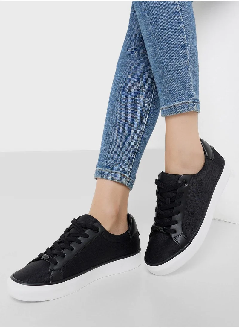 كالفن كلاين VULCANISED JACQUARD LACE UP TRAINERS