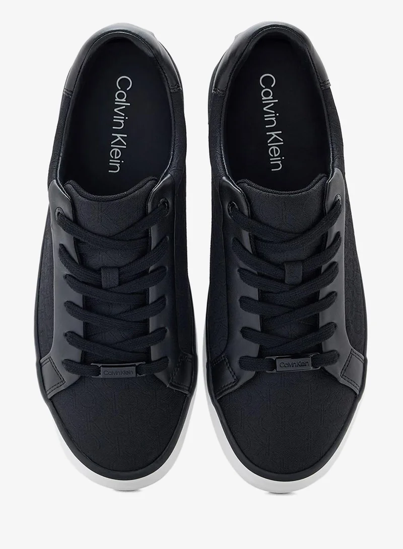 CALVIN KLEIN  VULCANISED JACQUARD LACE UP TRAINERS for Women | Best Price UAE