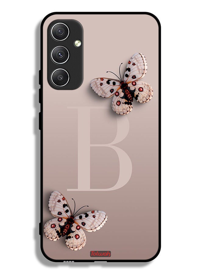 Tolwak غطاء حماية لهاتف Samsung Galaxy A34 5G بطبعات فراشات - Image 1