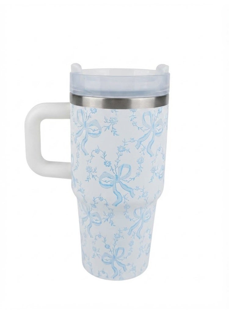 Stanley The X LoveShackFancy Holiday Quencher,Stainless Steel Vacuum Insulated Tumbler with Lid and Straw for Water, Iced Tea or Coffee, Smoothie and More 20 oz, Presented in Elegant Gift-Ready Packaging - Image 3