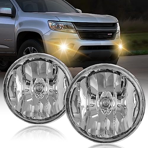 SINYATO INDUST Fog Lights Compatible with 07-13 Chevy Avalanche 07-14 Suburban Tahoe GMC Yukon/XL Ford Mustang 08-09 Pontiac G8, Front Driving Fog Lamps Assembly Replacement, 1 Pair - Image 1