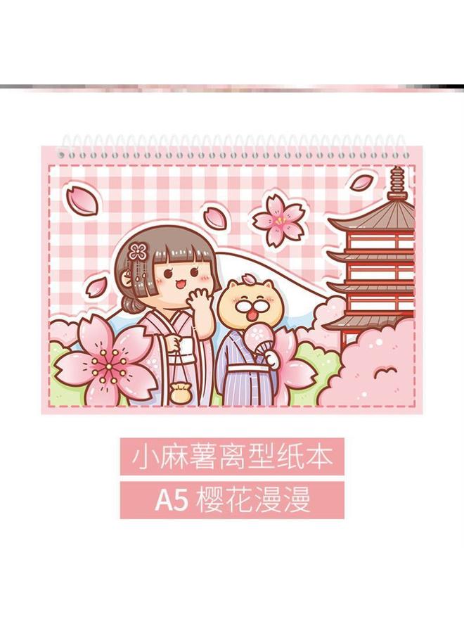 Bluejw New Small Potato Release Book Tweezers With Tape Hand Account Suit Loose-leaf Material Sticker Storage Book Span - Image 1