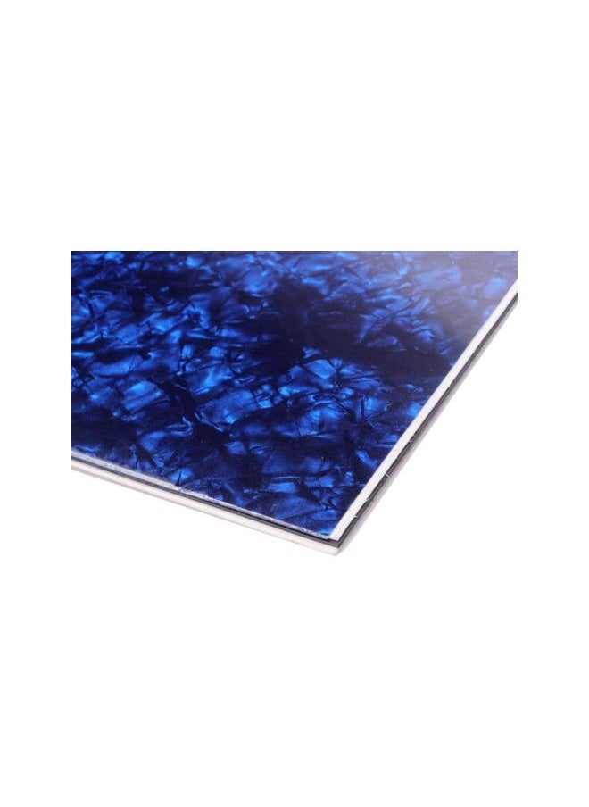 WYBOT - Blank Guitar Pickguard Material Scratch Plate Backplate Sheet 44 x 29cm for Bass 3Ply Guitar (Blue Pearl) - Image 1