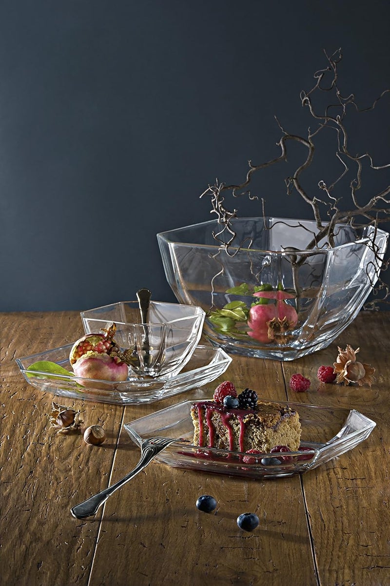 Barski  European Quality  Glass  Set of 6  Small Bowls  Octagon  Could Be Used For Small FruitNutDessert  Each Bowl is 43 Diameter  Made in Europe - Image 2