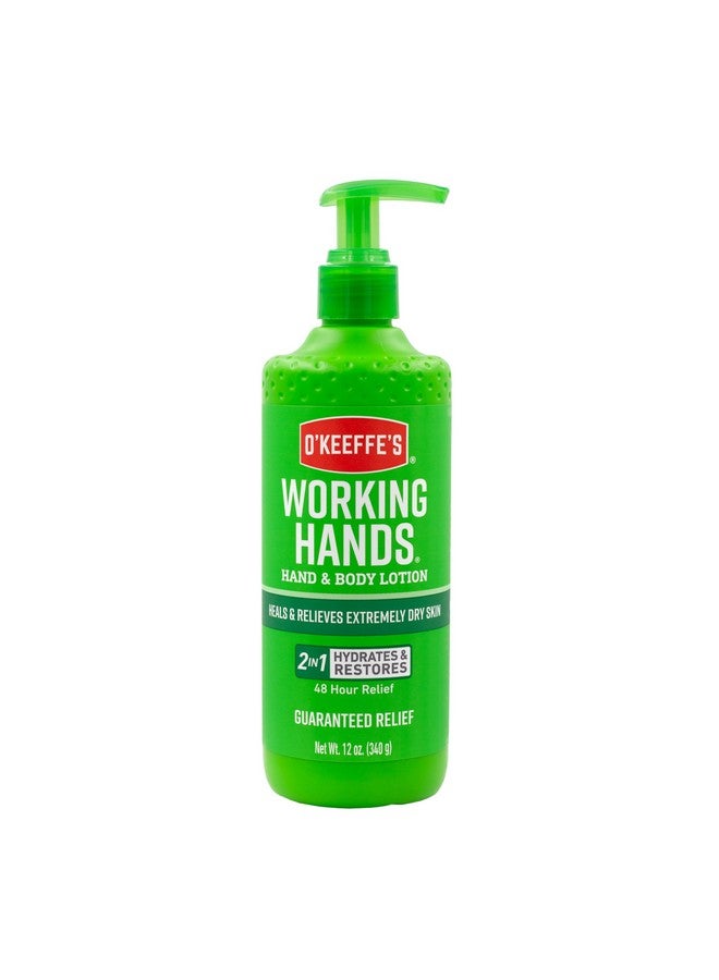أوكيفيس لوشن اليدين والجسم Working Hands، مضخة 12 أونصة (عبوة واحدة) - يعالج ويخفف من جفاف البشرة بشكل كبير - Image 1