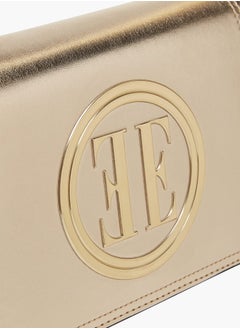 ELLE Women Monogram Embossed Crossbody Bag with Adjustable Strap  - Image 4