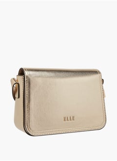 ELLE Women Monogram Embossed Crossbody Bag with Adjustable Strap  - Image 3