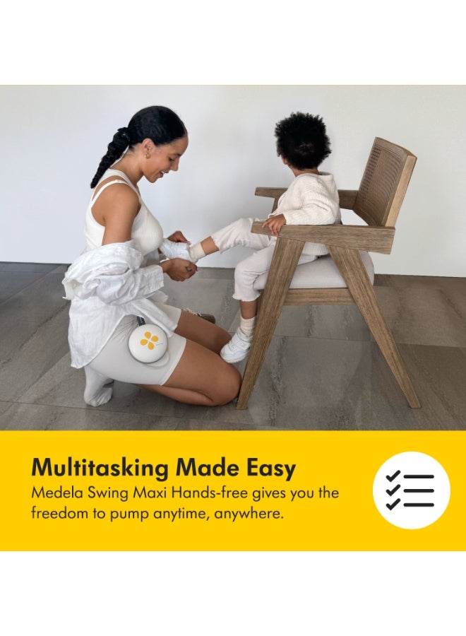 Medela Swing Maxi Hands-Free Double Electric Breast Pump, Easy and Intuitive Design for On-the-Go, Compatible with Medela Family App - Image 4