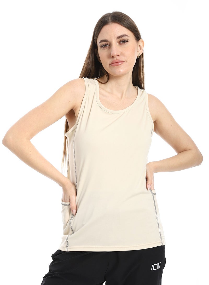 Caesar Women's Cut Sports T-Shirt with Side Pockets  - Image 2