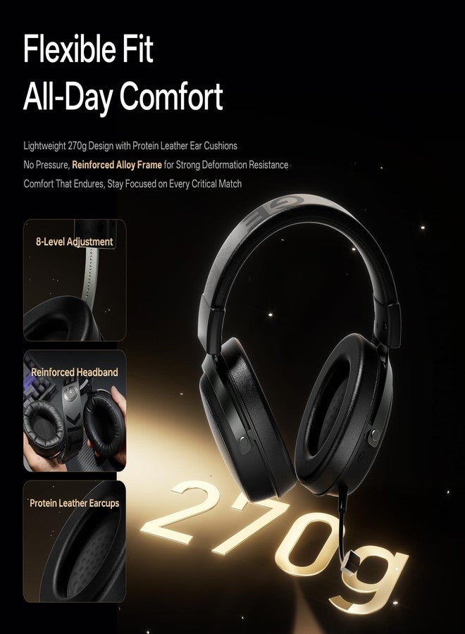 ATK N9 Gaming Headset for Xbox Series X|S, PS5, PC & Switch, Stereo Gaming Headphones with Detachable Noise-Canceling Mic,3.5MM Wired/2.4G/Bluetooth (N9 Pro/White) - Image 5