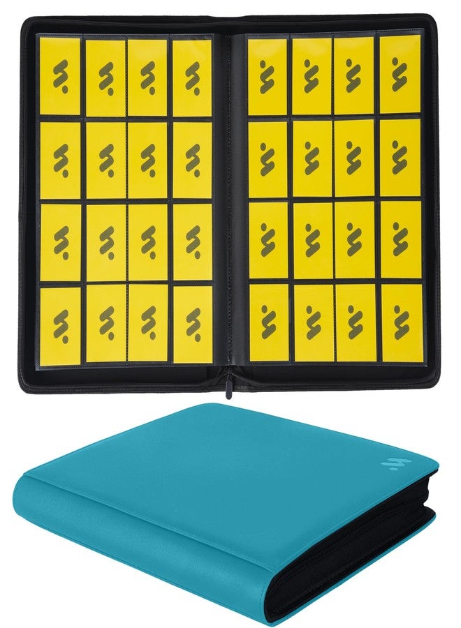 MORABTO Premium 1000+ Pockets Card Binder,16 Pockets Trading Card Binder Ringless Side Loading Trading Card Album Folder for TCG -Teal - Image 1