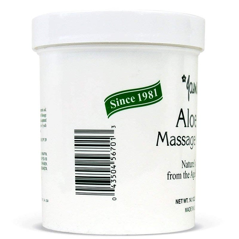 Jasmine Aloe Vera Massage Cream. Keep Your Face and Body Fresh and Soft with Anti-Aging Therapy Cream. Have Deeply Moisturized and Nutrition on Your Skin. Organic Aloe Vera Extract. [400 g / 14.1 Oz] - Image 4