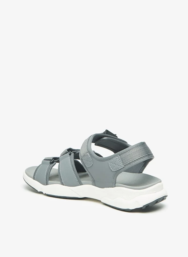 Le Confort Men Textured Sandals with Hook and Loop Closure