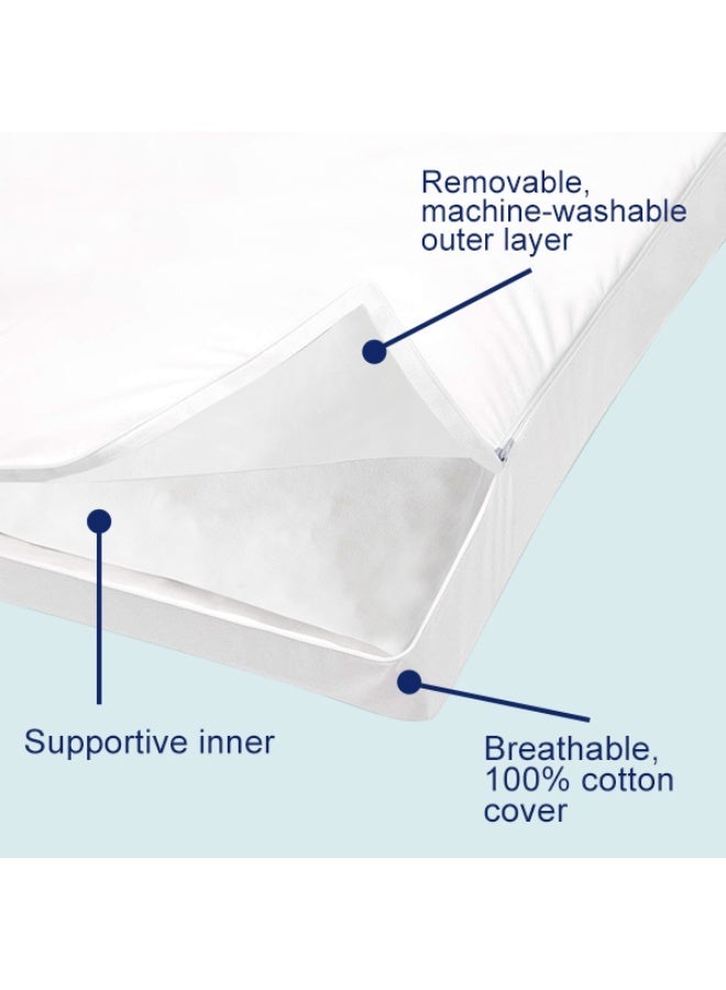 ACCURATEX Pillows Set of 2, Hybrid Shredded Memory Foam Pillow[Adjustable Loft], Fluffy Down Alternative Fill Removable Cotton Cover, Firm Supportive Pillow for Side Back Sleepers - Image 5