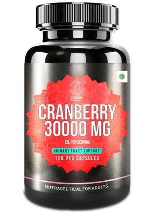 Cranberry Concentrate Extract + Vitamin C | 30,000 mg | Urinary Tract Support | 120 Capsules |