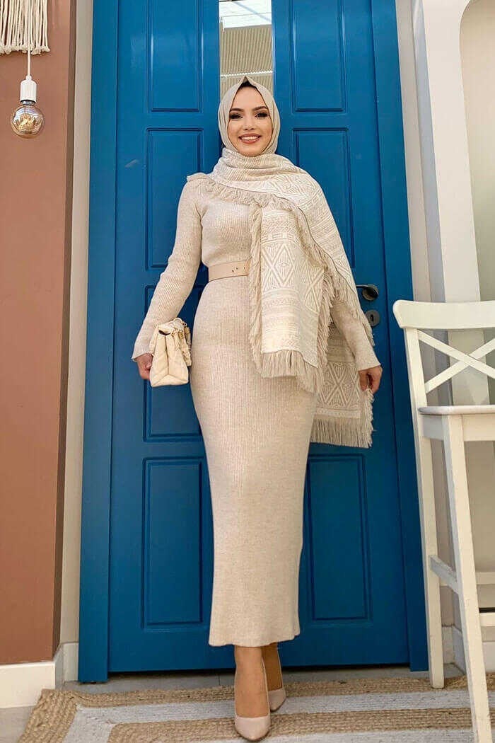 Bym Fashion 22233 Knitwear Shawl Stone  - Image 2