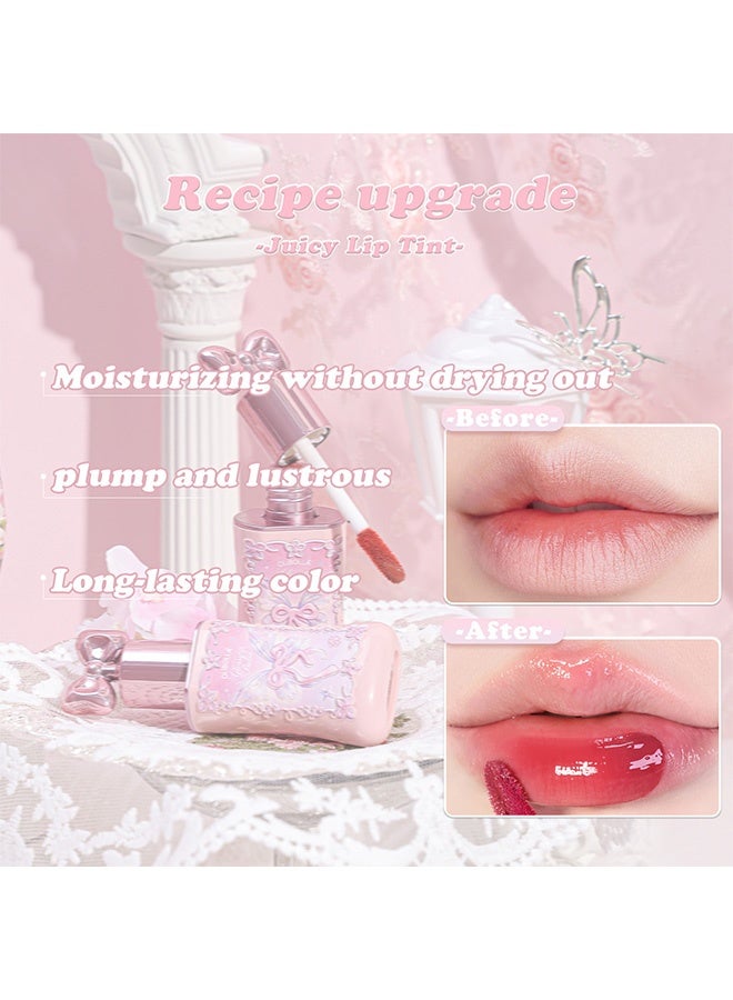OLIBOLLA Glossy Balm, Cute Bow Cap Hydrating Shine Lip Plumper, Long Lasting Glass Lip Gloss 06 - Image 4