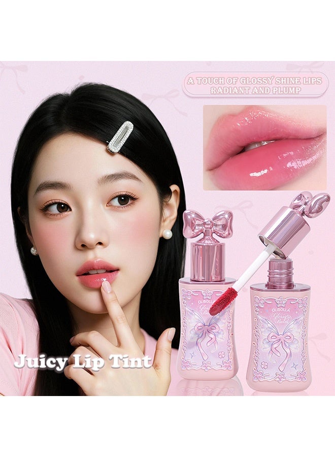 OLIBOLLA Glossy Balm, Cute Bow Cap Hydrating Shine Lip Plumper, Long Lasting Glass Lip Gloss 06 - Image 3
