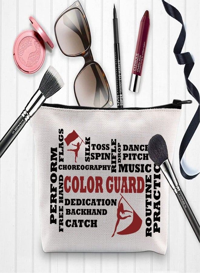 XYANFA Color Guard Cosmetic Bag, Flag Girl Gift, Senior Color Guard Birthday Zipper Pouch - Image 5