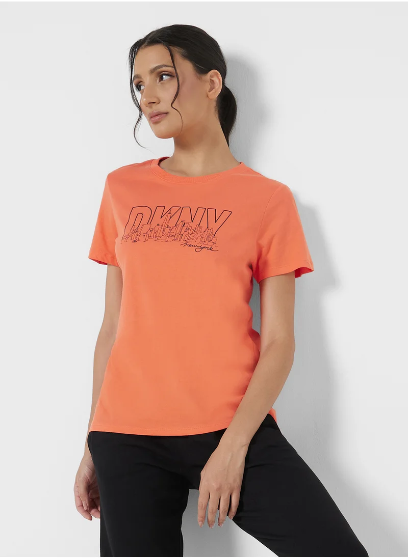 دي كاي أن واي سبورت Crew Neck T-Shirt