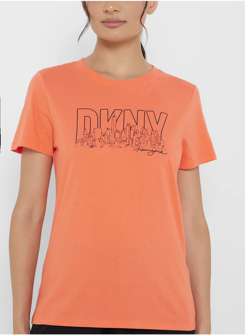 DKNY Sport Crew Neck T-Shirt