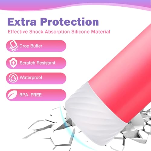 LUCKINEE 2Pcs Silicone Boot Base Sleeve for Owala Water Bottle FreeSip Twist and Flip Protective Silicone Bottom Bumper for Owala Flask Water Bottle Accessories BPA Free - Image 4