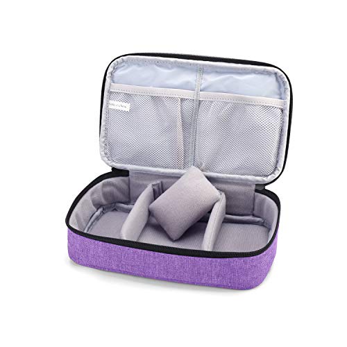 Luxja Sewing Accessories Organizer, Double-Layer Sewing Supplies Organizer for Needles, Scissors, Measuring Tape, Thread and Other Sewing Tools (NO Accessories Included), Purple - Image 5