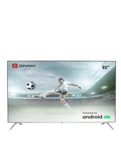DIVAKI Divaki 85 Inch LED UHD 4K Smart TV Powered by Android, Netflix, YouTube, Prime Video, HDMI, USB 85CU7601V  - Image 1