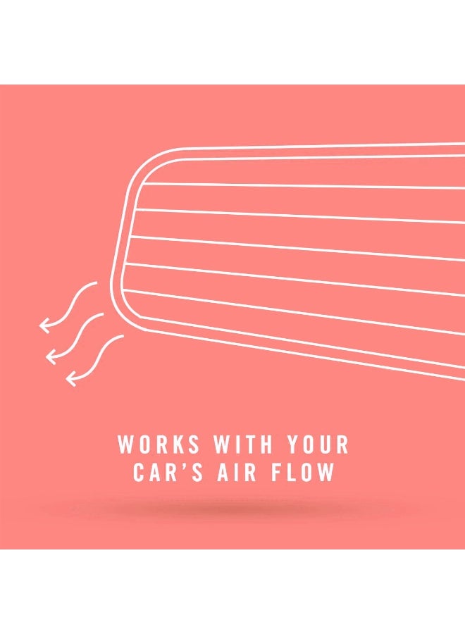 أروما معطر جو أروما كار ميني ليف برائحة الكرز، 2×4.5 غرام - معطر هواء قوي يدوم طويلاً لفتحات التهوية في السيارة، برائحة الكرز الطبيعية، مشبك عطري مانع للانسكاب، تصميم صغير على شكل ورقة لفتحات تكييف الهواء، مزيل للروائح من داخل السيارة ولوحة القيادة والقيادة اليومية - Image 5