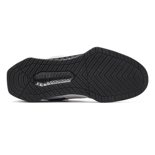 Osterland Weightlifting Shoes Squat Shoes for Men Women: Suitable for Heavy Weight Lifting, High-Performance Footwear, Gym Powerlifting, Deadlifting, Weight Training Black/White - Image 5