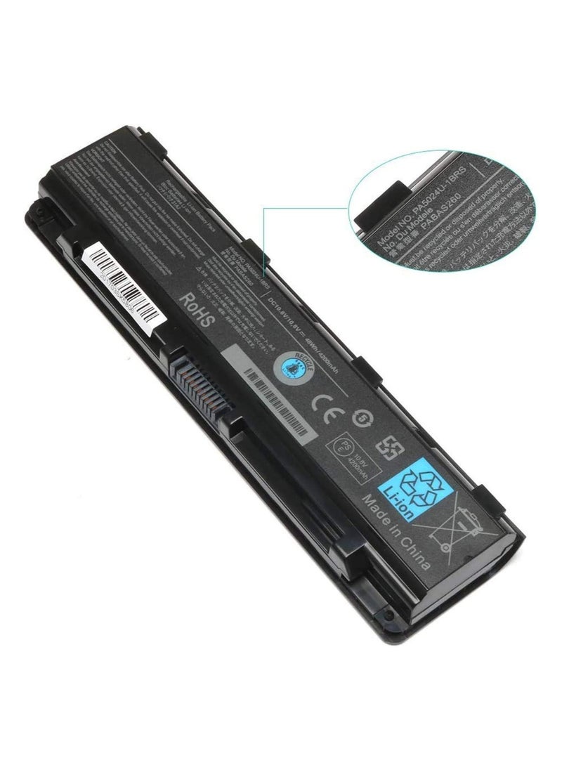 Generic Replacement Laptop Battery for Toshiba Satellite S855, C855, C850, P850, L855, C800 – Compatible with PA5025U-1BRS, PA5024U-1BRS, PA5026U-1BRS, PABAS260, PA5023U-1BRS, PA5109U-1BRS – 10.8V 48Wh  - Image 2
