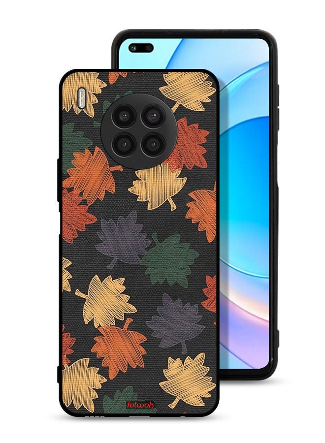Tolwak Huawei nova 8i Protective Case Cover Autumn Leaves Art - Image 1