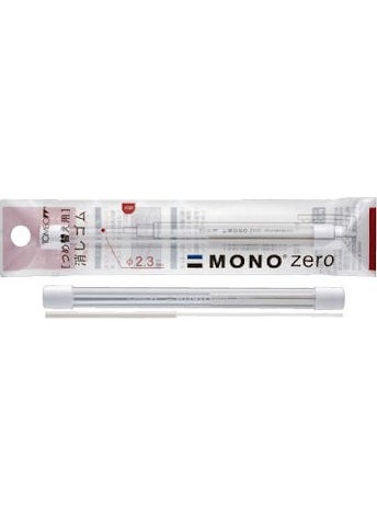 Tombow - Mono Zero 2.3 mm Round Tip Pencil Eraser Refill 2 Pack - Image 1