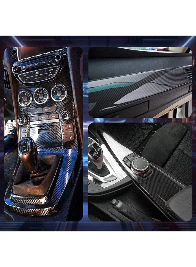 5D Carbon Fiber Wrap Vinyl Roll, Automotive Vinyl Film Featuring Bubble Free Air Release Technology, Suitable for Motorcycle, Car DIY Interior Exterior and Phones, Laptops, 152 cm x 30 cm - Image 3