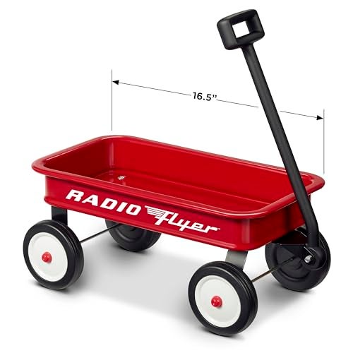 Radio Flyer عربة الأطفال راديو فلاير 16.5 بوصة (حصرية أمازون) ، عربة ألعاب للأطفال ، عربة متحركة ، عربات بعجلات ، للأعمار من 1.5 سنة وما فوق - Image 3