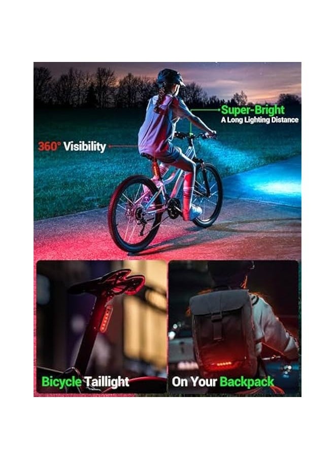 Starwell - Bike Light, High Lumens Super Bright Bicycle Light, 6+4 Modes USB Rechargeable Bike Headlight & Tail Light Set, Waterproof Safety Bike Front & Rear Light for Road, Mountain, Night Riding - Image 1
