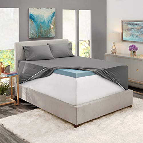 Nestl King Size Sheet Set, 4 Piece Extra Deep Pocket (18-24 inches), Microfiber, Hotel Luxury, Soft, Breathable, Wrinkle-Free, Easy to Care, Grey - Image 4