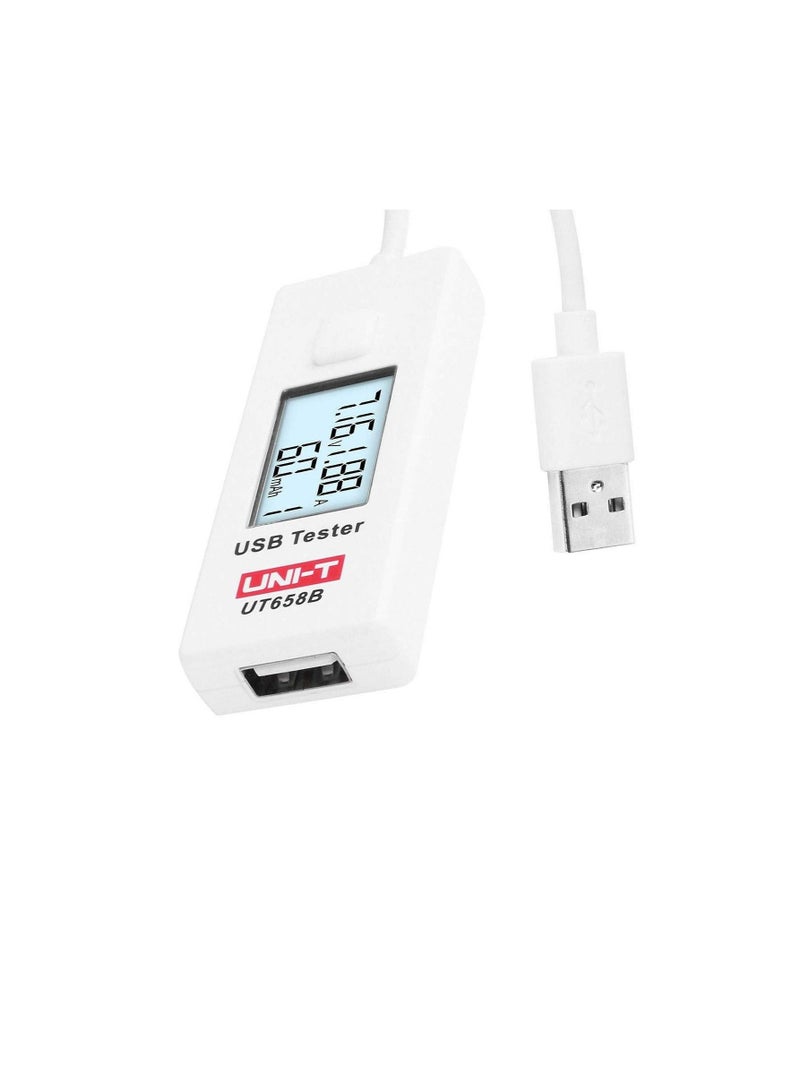 UNI-T UNI-T UT658B USB LCD Digital Voltage Current Meter U Disk Voltmeter Ameter Charging Capacity Tester DC3~9V 0~3.5A - Image 1