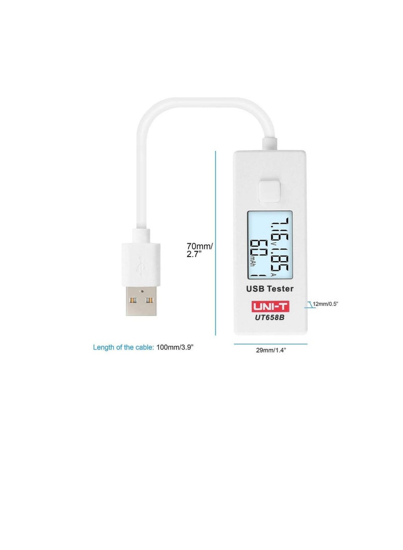 UNI-T UNI-T UT658B USB LCD Digital Voltage Current Meter U Disk Voltmeter Ameter Charging Capacity Tester DC3~9V 0~3.5A - Image 3