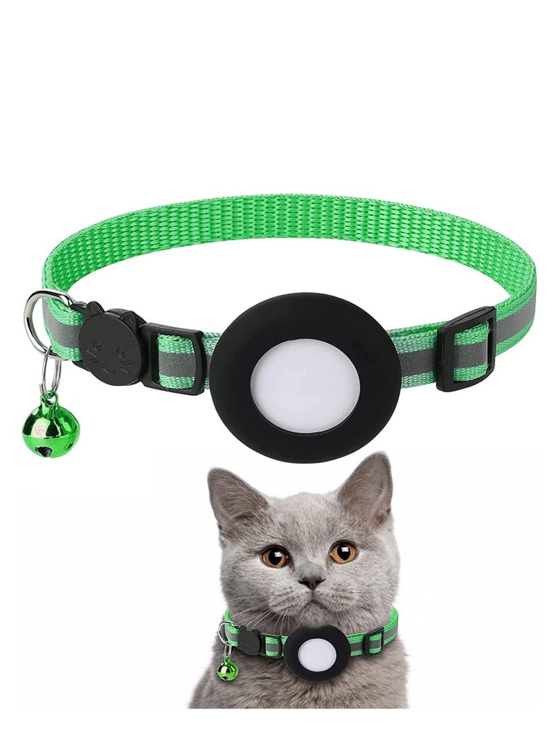 Altheqa airtag cat collar with bell safety buckle kitten collar - Image 1