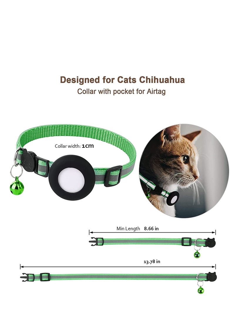 Altheqa airtag cat collar with bell safety buckle kitten collar - Image 2