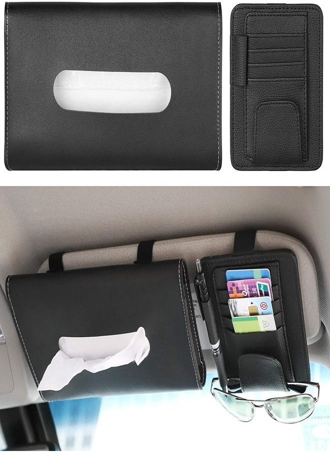 ZEESQUARE - Car Accessories Tissue Holder Premium Leather Napkin Holder - Image 1