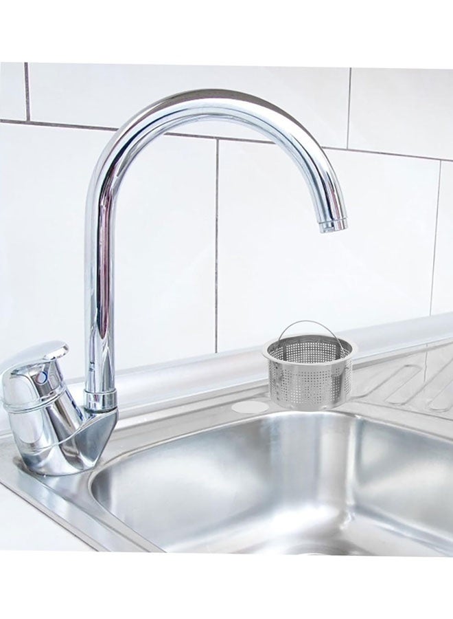 Kitchen Sink Drain Basket, 3-inch Basket for Kitchen Sink Strainer Replacement, Deep Cup with Handle, SUS 304 Stainless Steel - Image 2